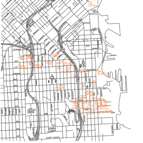 Jason Polan: Dogpatch Map